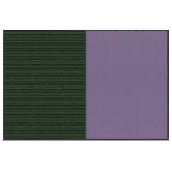 Enclosed Corkboard, 1 Door, 60"x36", 4" Fra, UV3403-BLACK-AMETHY